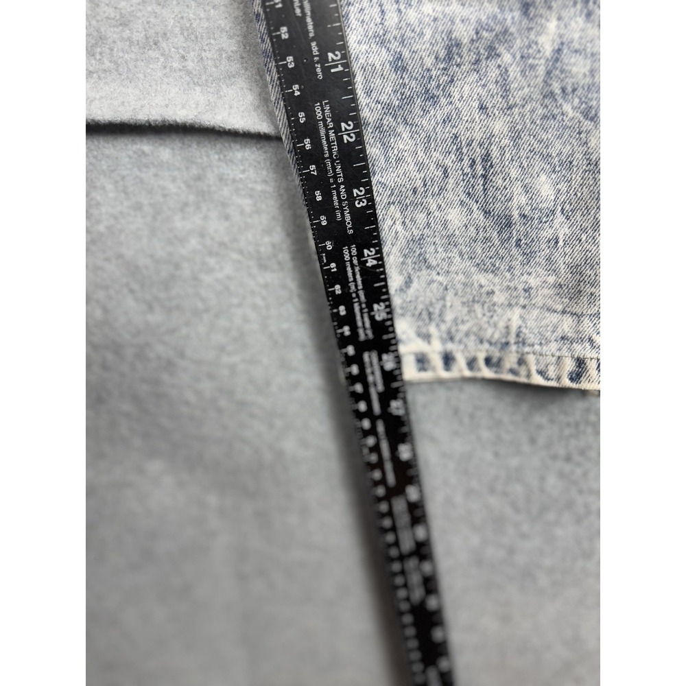 Vintage Stefano Jeans Womens 10 Acid Wash Tapered High Rise Ankle Zipper 80s Den - Picture 4 of 13